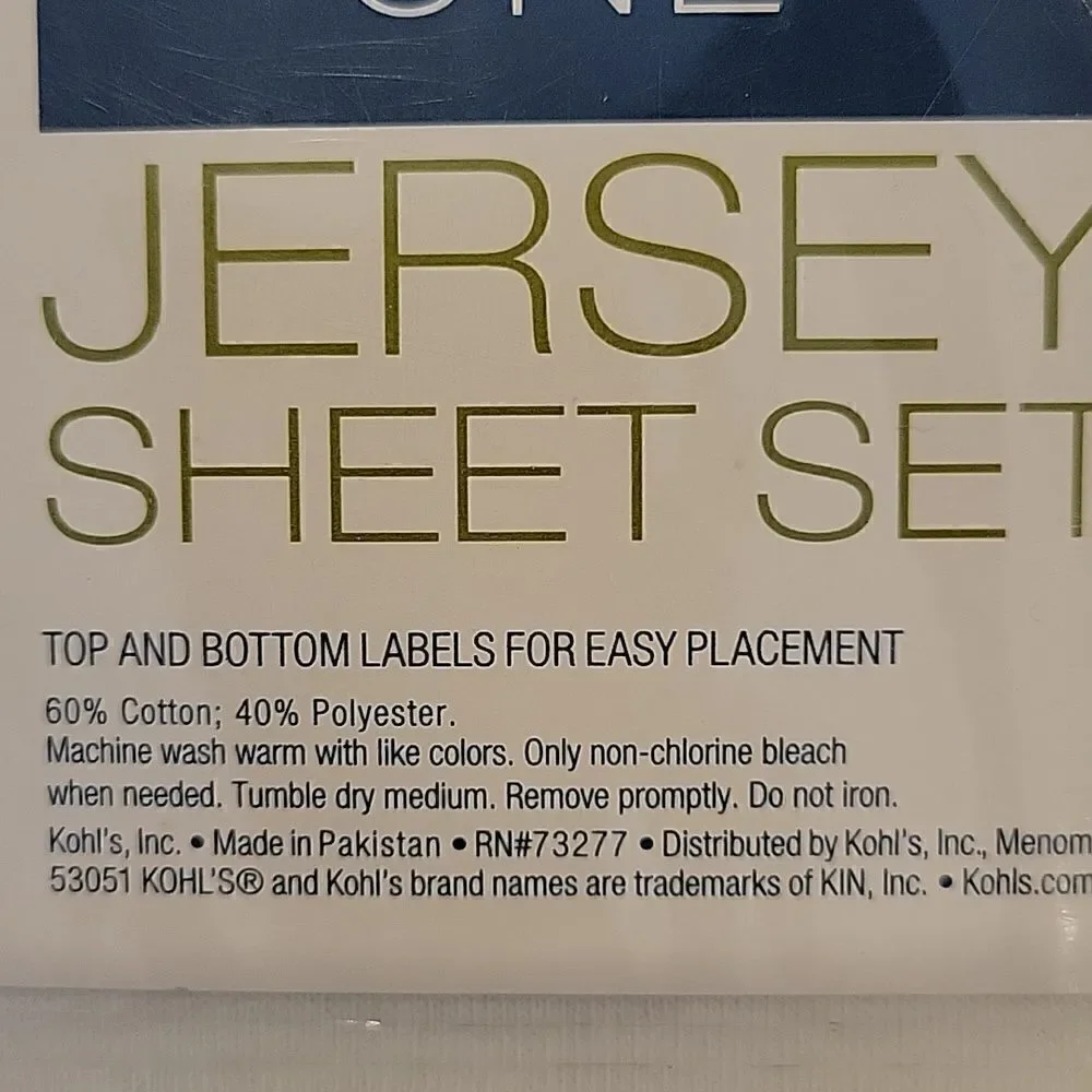 The Big One Jersey Sheet Set,Twin XL